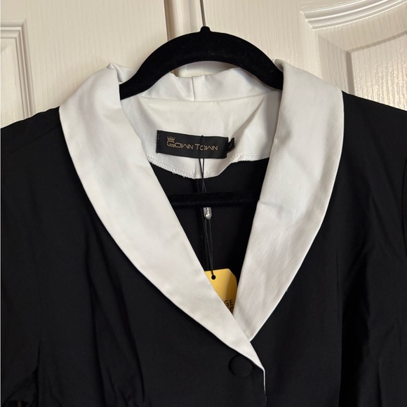 Gown Town Vintage Style faux wrap swing dress 1950’s size large New in package - Picture 5 of 11